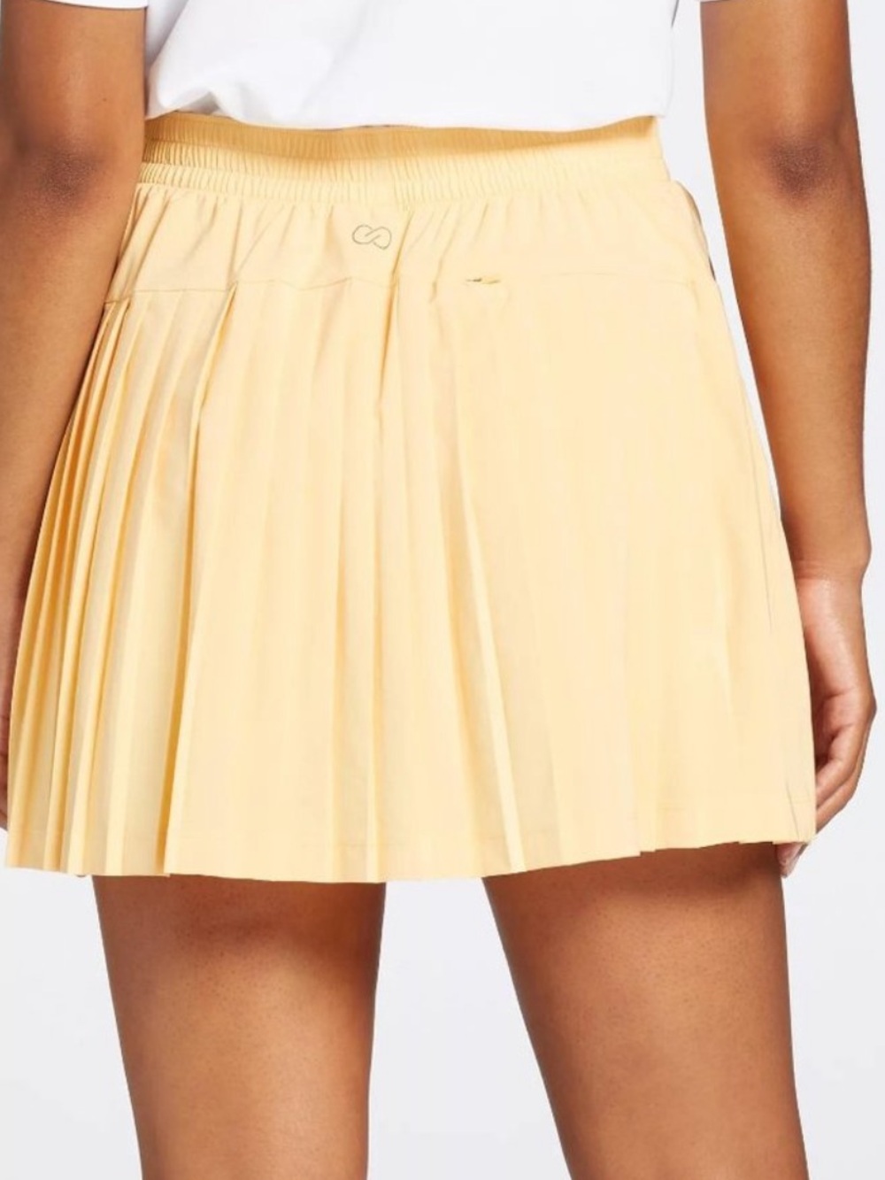 CALIA ACE PLEATED BACK GOLF SKORT 16” -
ORANGE YELLOW - Womens XS - Picture 8 of 9